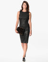 Iranta Leather Dress in Black
