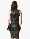 Iranta Leather Dress in Black