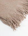 Cashmere Tassel Blanket in Brown