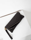 Roxanne Leather Clutch in Black