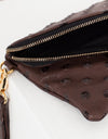 Roxanne Leather Clutch in Brown