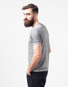 Linen T-shirt in Dolphin