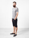 Linen T-shirt in Dolphin