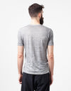 Linen T-shirt in Dolphin