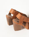 Buckle Strap Heel in Brown