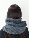 Knit Neck Warmer in Grey