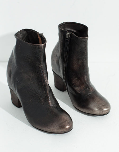 Scavata Ankle Boot in Bronze