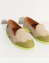 Wingtip Loafer in Lime