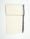 Edged Wool Scarf in Off White