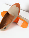 Wingtip Loafer in Orange