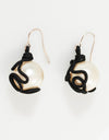 Float Bead Earring in Pearl