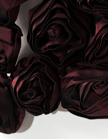 Rose Necklace in Red