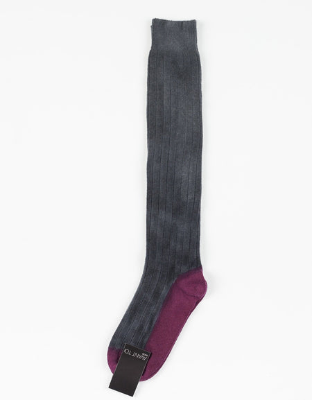 Cashmere Knit Sock in Grey
